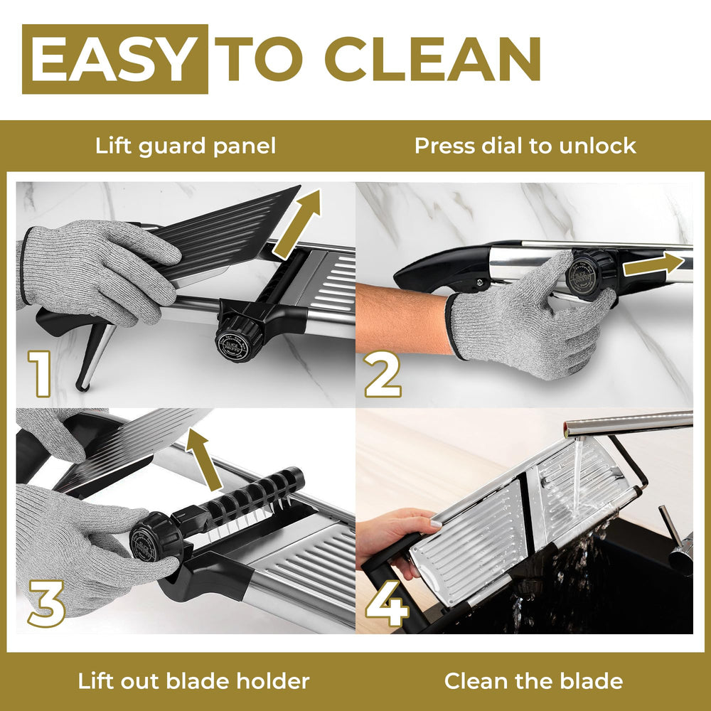 Gramercy accesorios incluyendo guantes, protector y cepillo para seguridad y limpieza