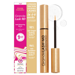 Grande Cosmetics frasco frontal mostrando etiqueta y tamaño, aspecto profesional