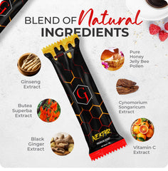 Grande Johnson detalle del polen jelly destacando ingredientes naturales