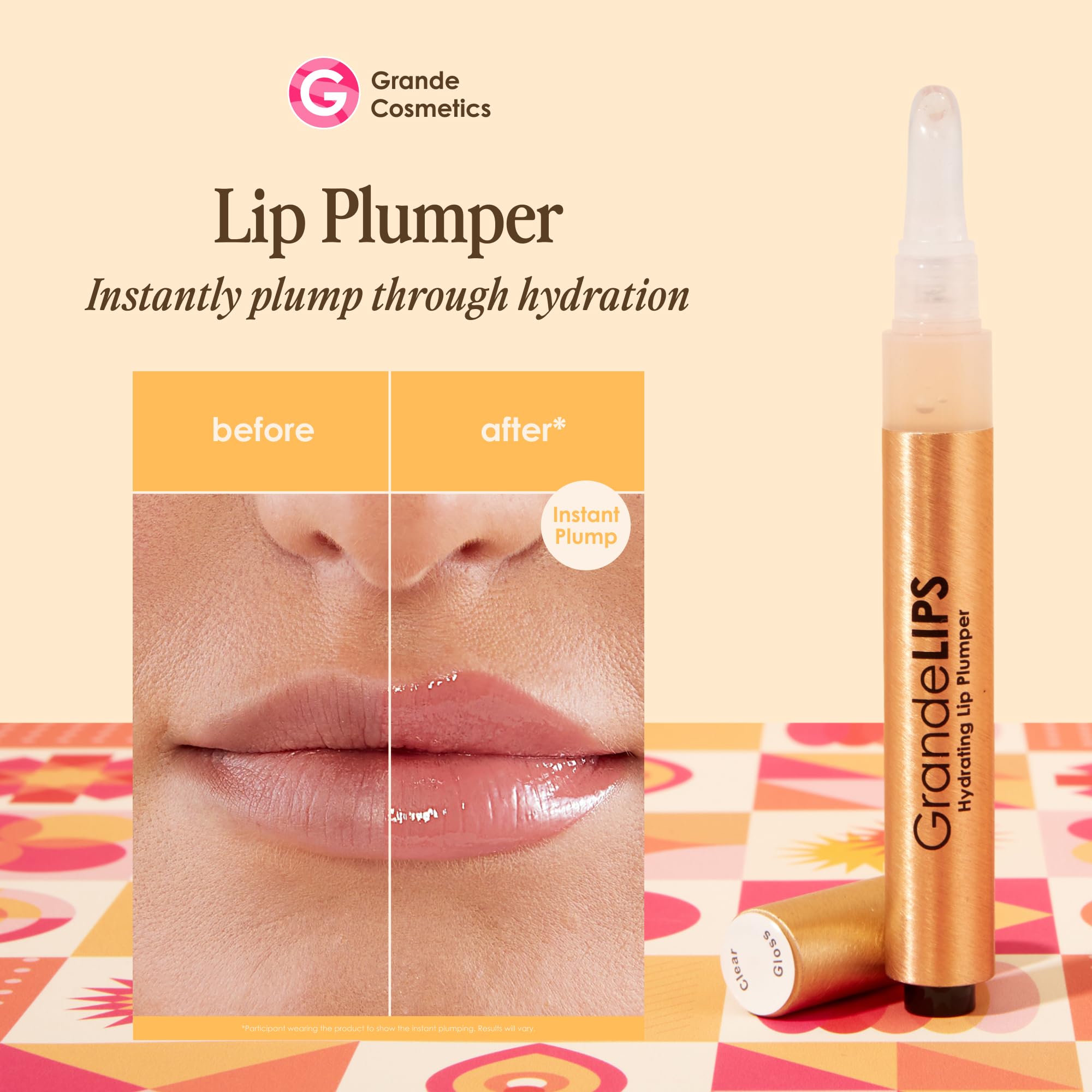 Grande Cosmetics detalle del aplicador cojín que facilita una aplicación precisa