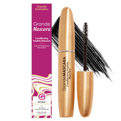 Grande Cosmetics empaque frontal de GrandeMASCARA muestra presentación y beneficio cosmético