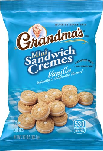 Grandma's bolsa abierta mostrando galletas listas para servir