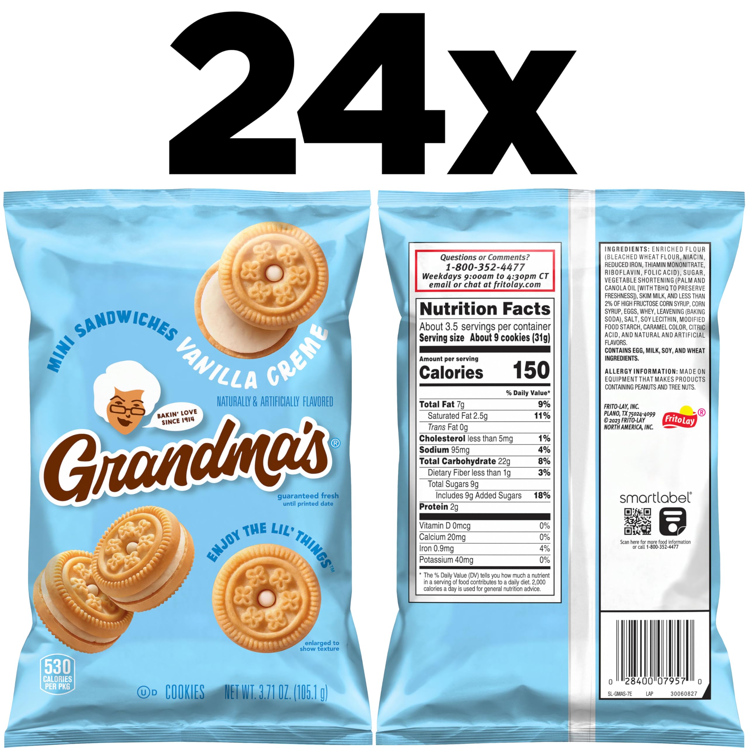 Grandma's primer plano textura crujiente de la galleta y crema