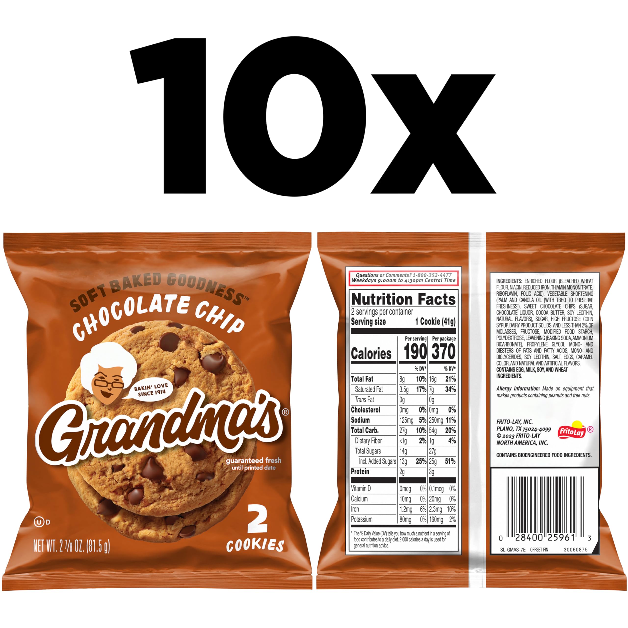Grandma's primer plano de textura y chips de chocolate atractivo