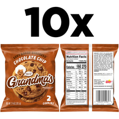 Grandma's primer plano de textura y chips de chocolate atractivo