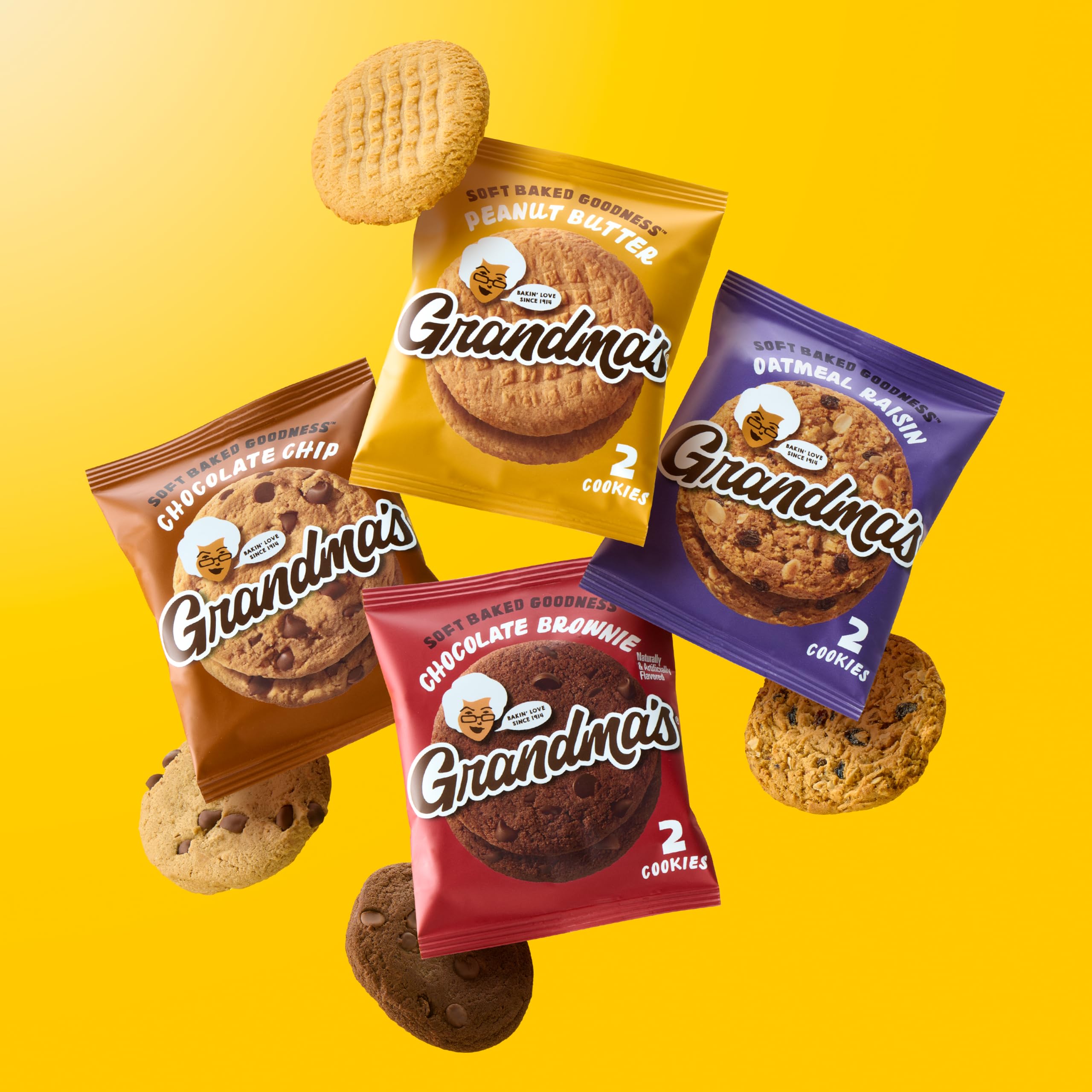 Grandma's primer plano textura de galleta chocolate chip sabrosa