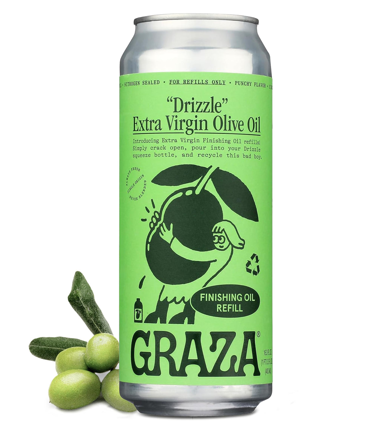 Graza lata frontal mostrando diseño y protección opaca