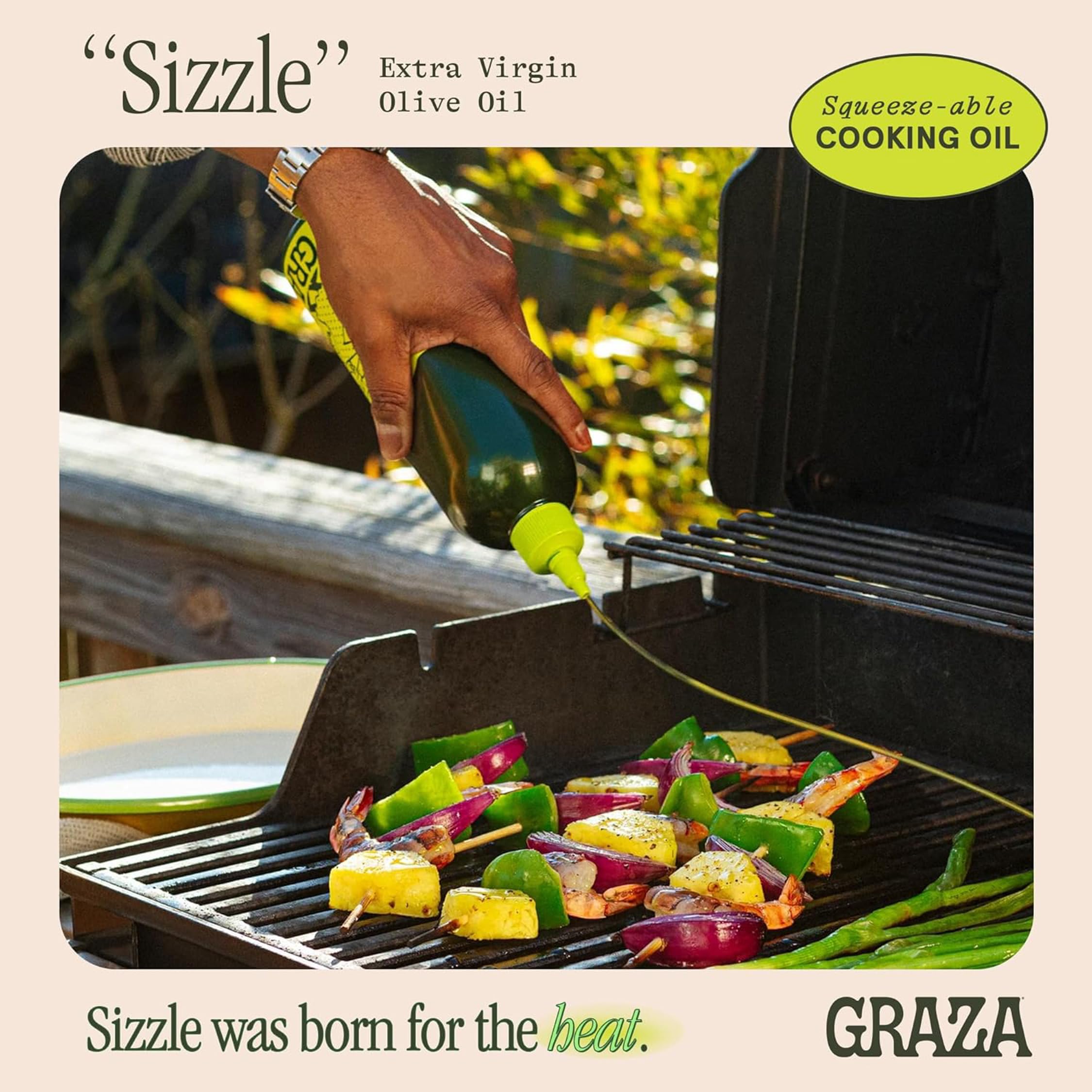 Graza Sizzle boquilla dosificadora para control preciso al cocinar