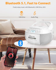 Greadio pantalla LCD y botones visibles para sintonía rápida y control sencillo