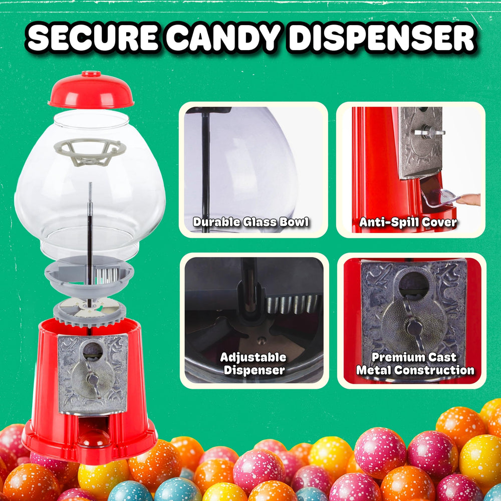 Great Northern máquina dispensando dulces en una fiesta, crea ambiente