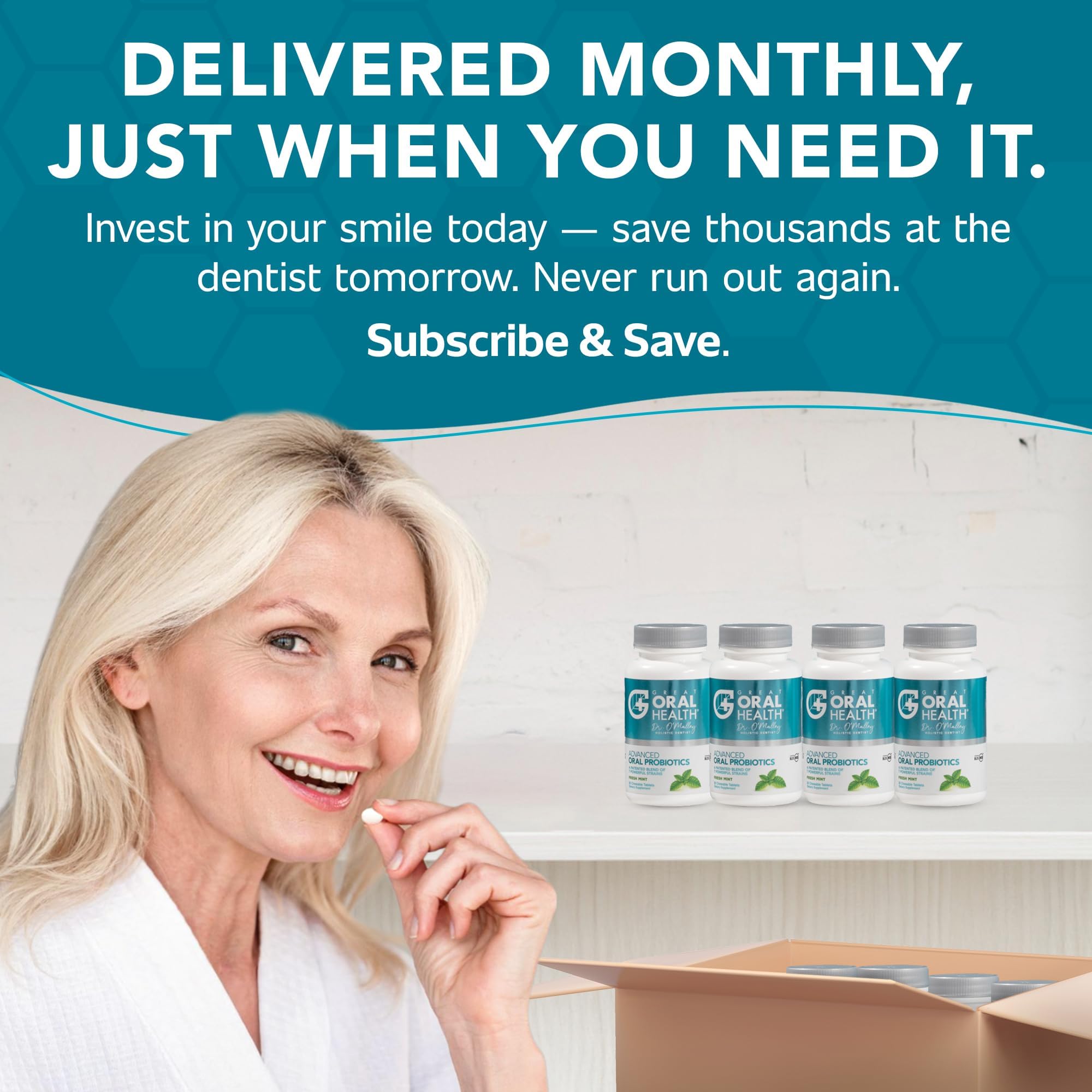 Great Oral Health dentista recomendando producto como apoyo a la higiene
