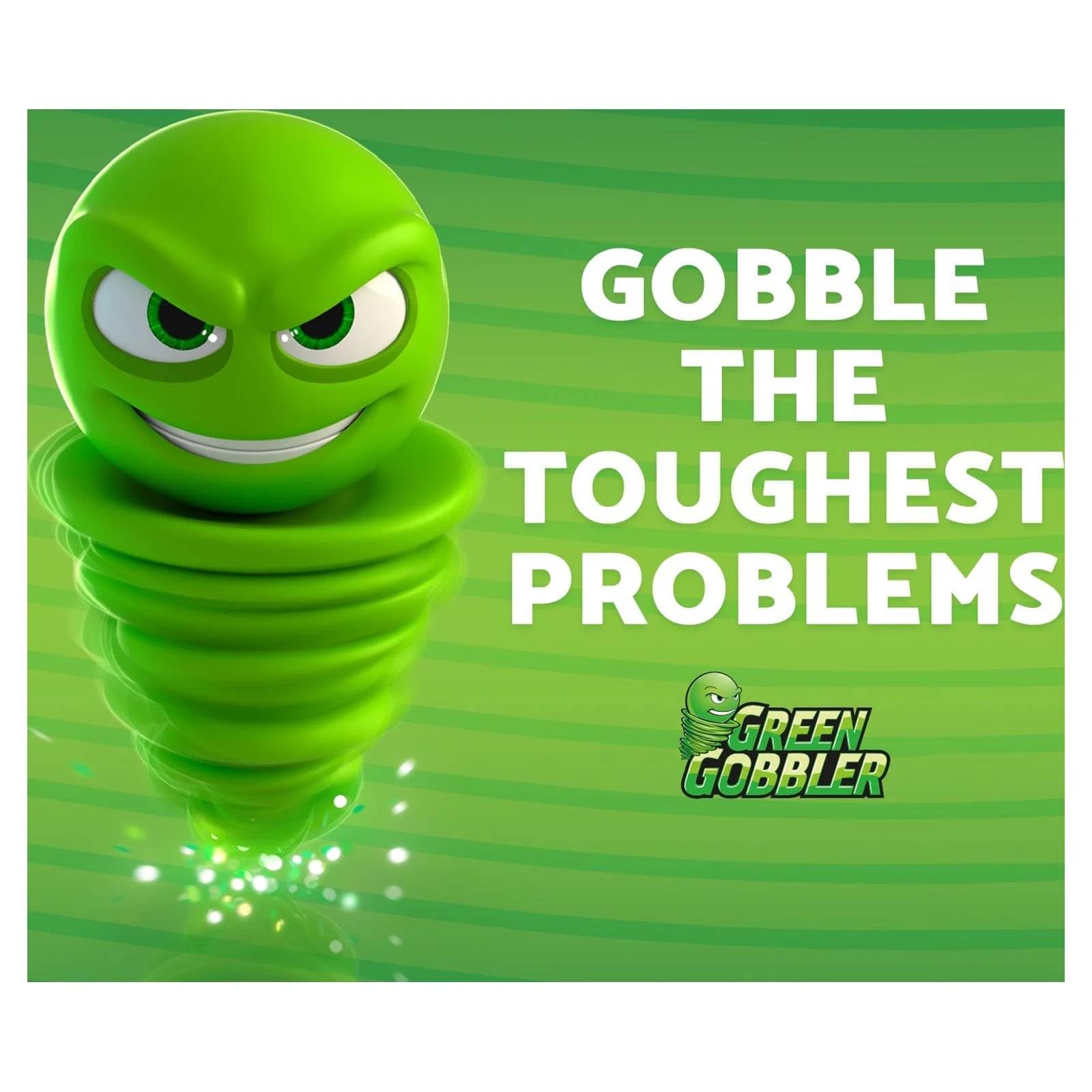 Green Gobbler usada en inodoro para tratamiento contra bloqueos difíciles
