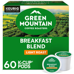Green Mountain frontal del paquete mostrando 60 cápsulas y beneficio conveniencia