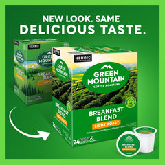 Green Mountain Coffee Roasters primera plana de una K-Cup destacando sellado fresco