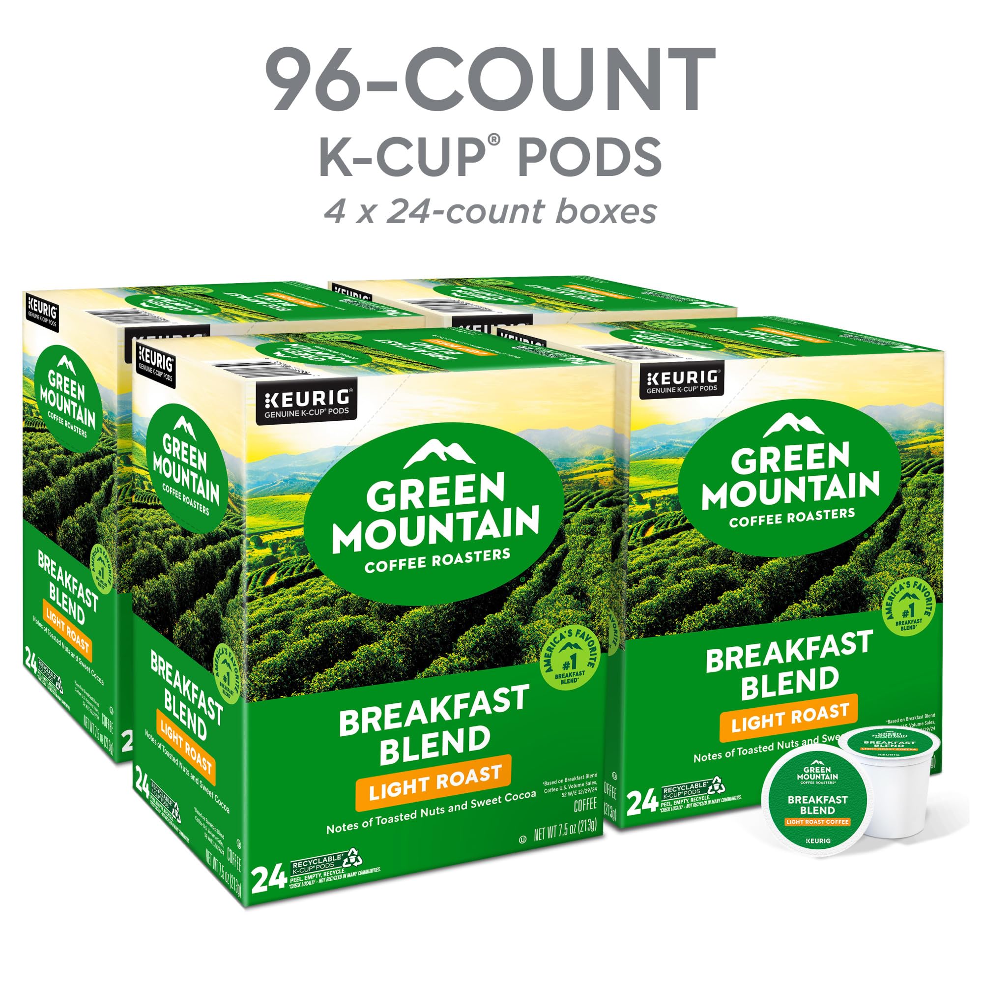 Green Mountain Coffee Roasters vertido de café en taza mostrando color brillante y claridad