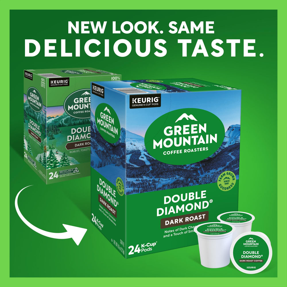 Green Mountain Coffee Roasters primer plano de cápsula K-Cup para extracción uniforme