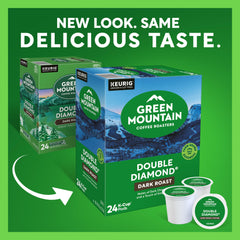 Green Mountain Coffee Roasters primer plano de cápsula K-Cup para extracción uniforme