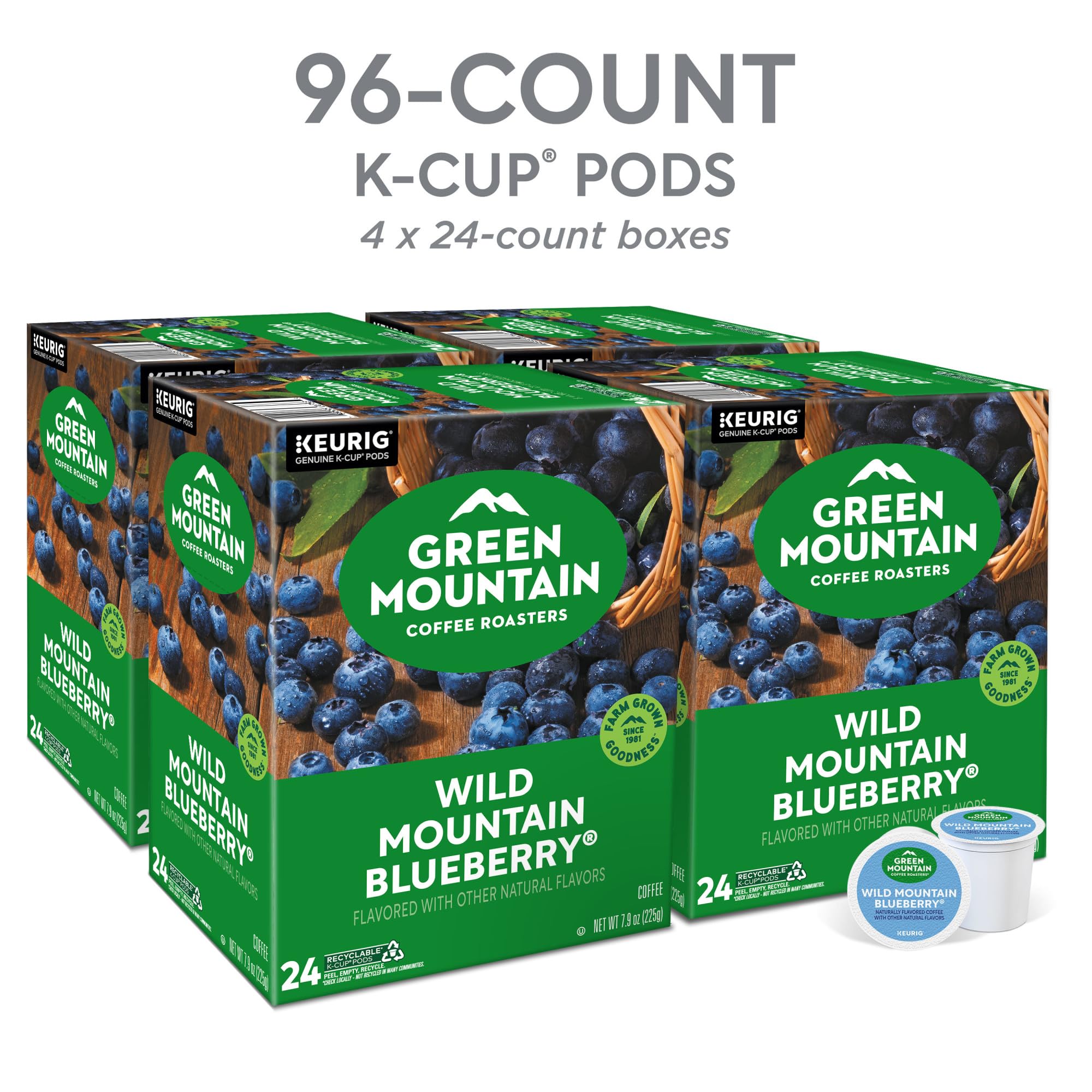 Green Mountain detalle de una cápsula K-Cup mostrando sello y calidad del envase