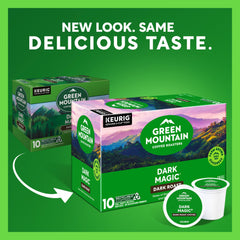 Green Mountain Coffee Roasters cápsula K-Cup abierta detalle que muestra frescura del café