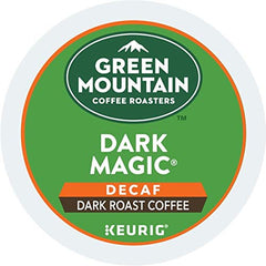 Green Mountain Coffee Roasters primer plano de cápsula K-Cup resaltando textura y sellado hermético