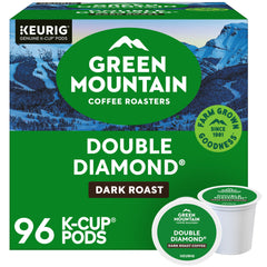 Green Mountain Coffee Roasters frontal del paquete mostrando marca y blend intenso