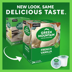 Green Mountain Coffee Roasters primer plano de una cápsula K-Cup y detalle de sello hermético