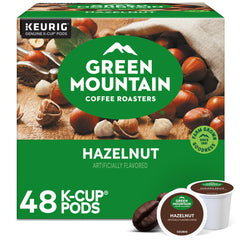 Green Mountain Coffee Roasters empaque frontal con aroma a avellana y conveniencia