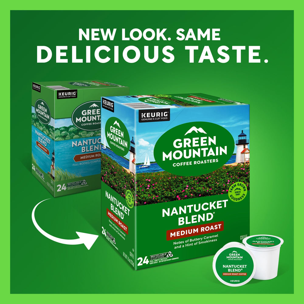 Green Mountain cápsula K-Cup en primer plano, frescura y sellado hermético