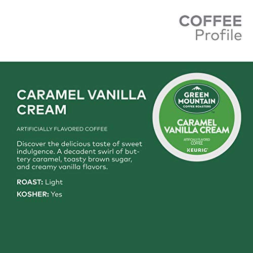 Taza servida de Green Mountain con espuma y crema que resalta sabor cremoso