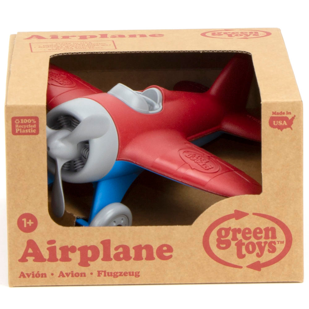Green Toys avión con regla escala 9 pulgadas tamaño real práctico