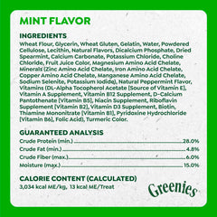 Greenies comparación de tamaño del premio para control de porciones
