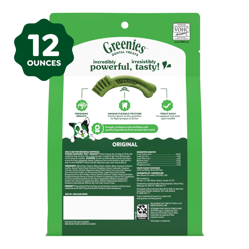 Primer plano sabor pollo de Greenies que resalta aceptación y atractivo