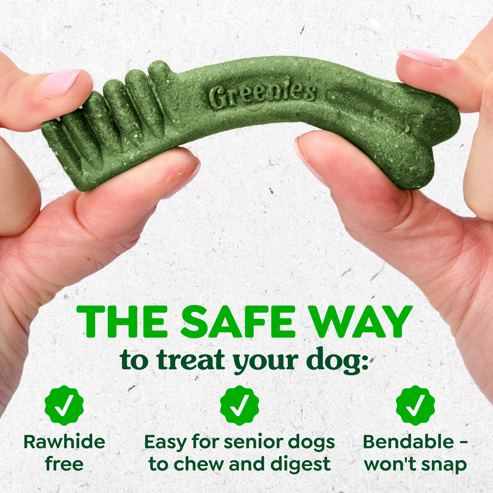 Greenies etiqueta sin rawhide que ofrece digestión más segura