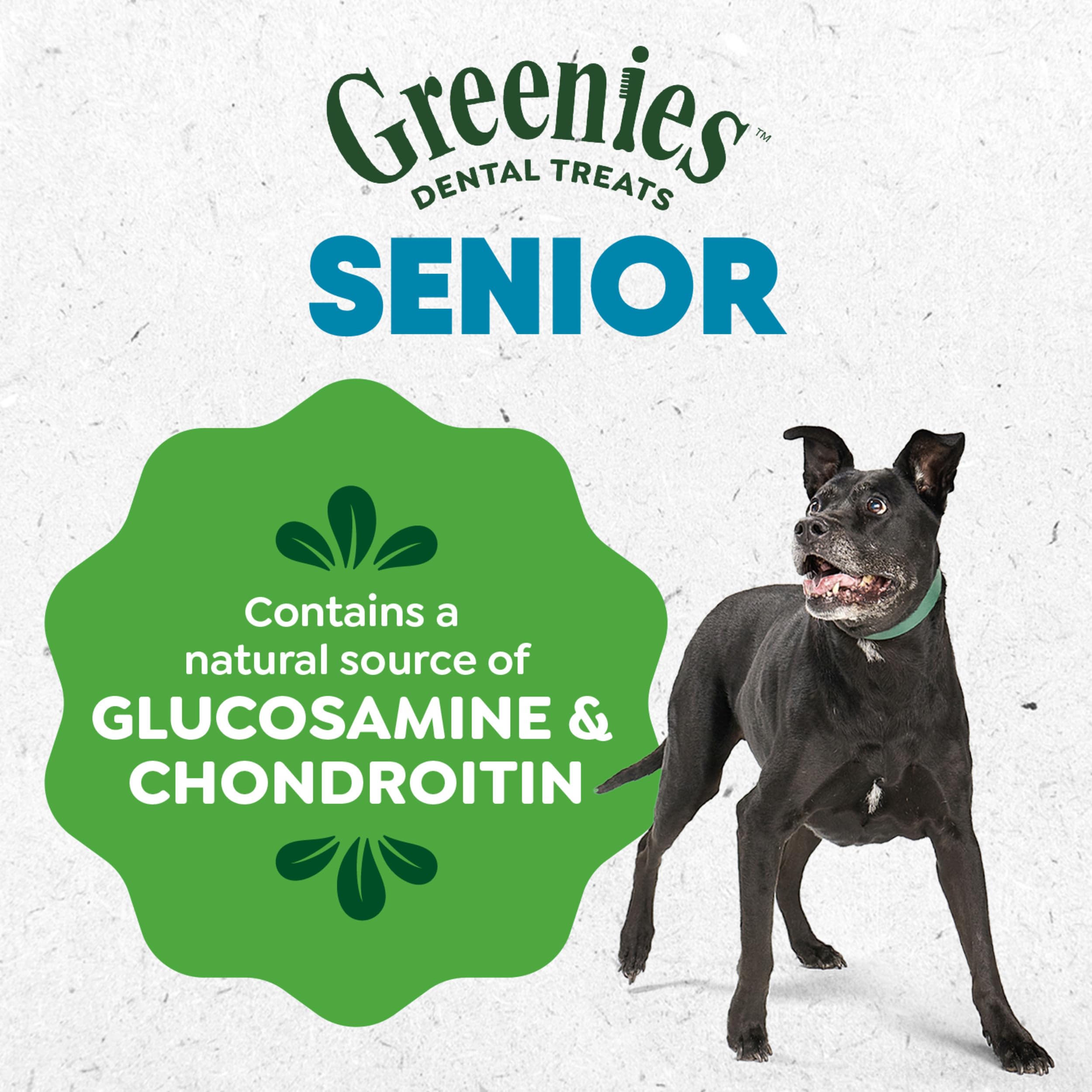 Greenies porción diaria servida en plato para rutina dental