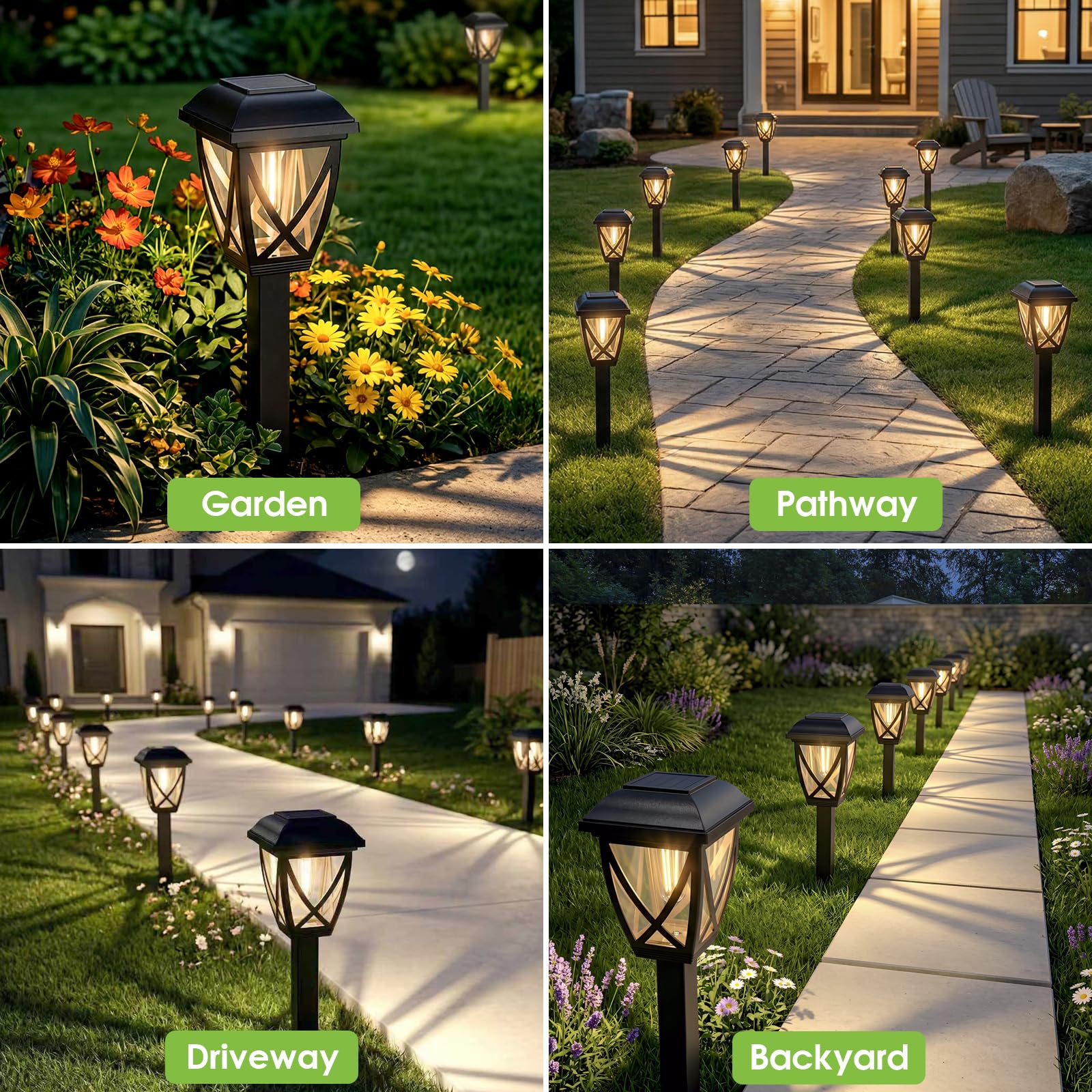 Greluna luces ambientando una fiesta exterior con luz cálida