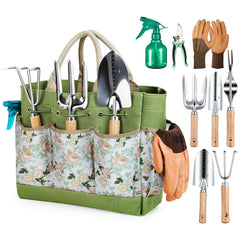 Grenebo front packaging and floral tote showing set and organized storage benefit