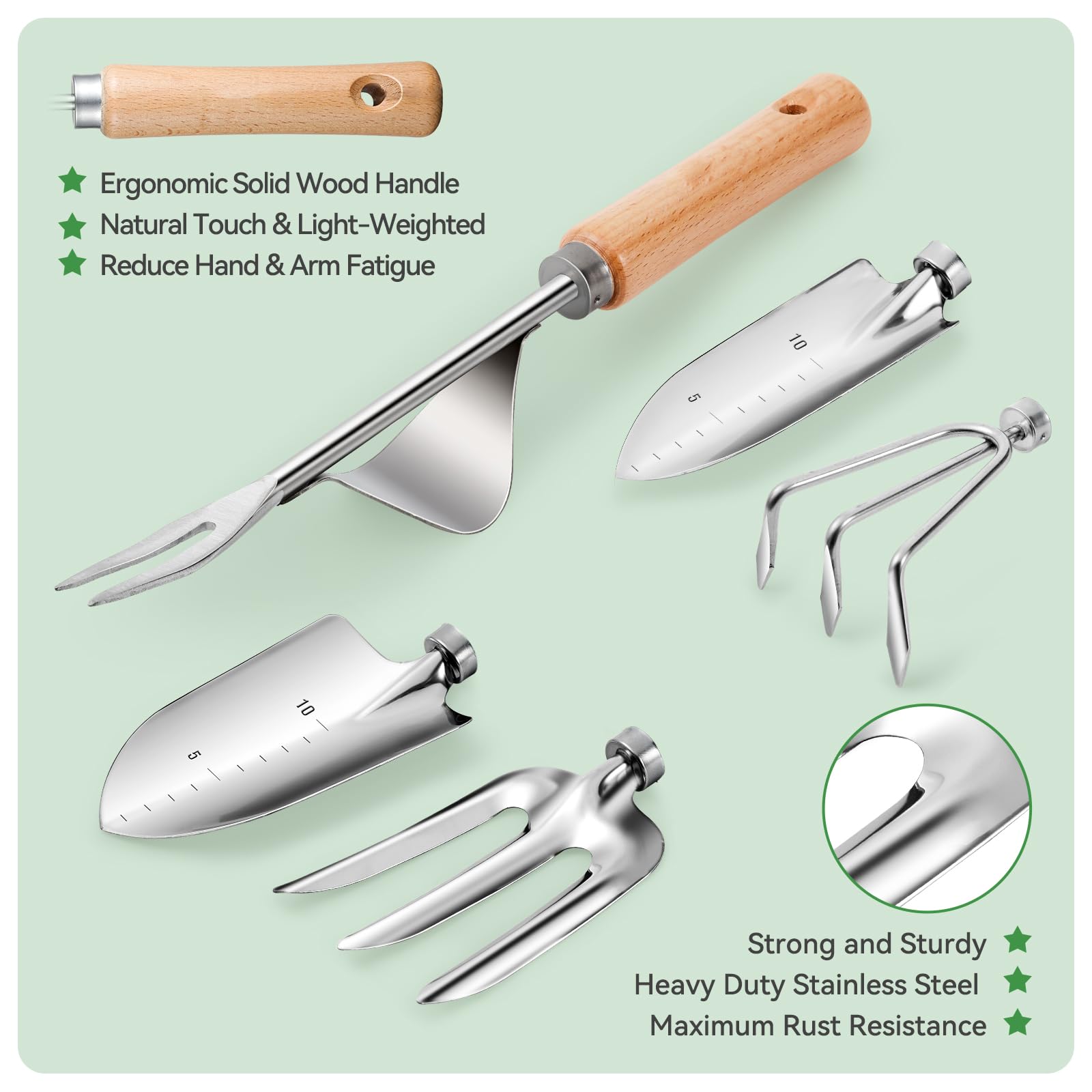 Grenebo tools arranged on soil showing readiness and durability for gardening tasks