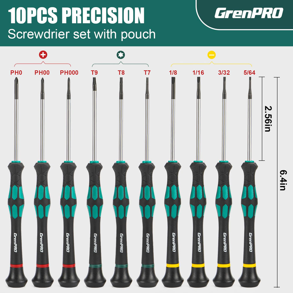 GRENPRO interior de la funda con ranuras acolchadas que organizan y protegen cada punta