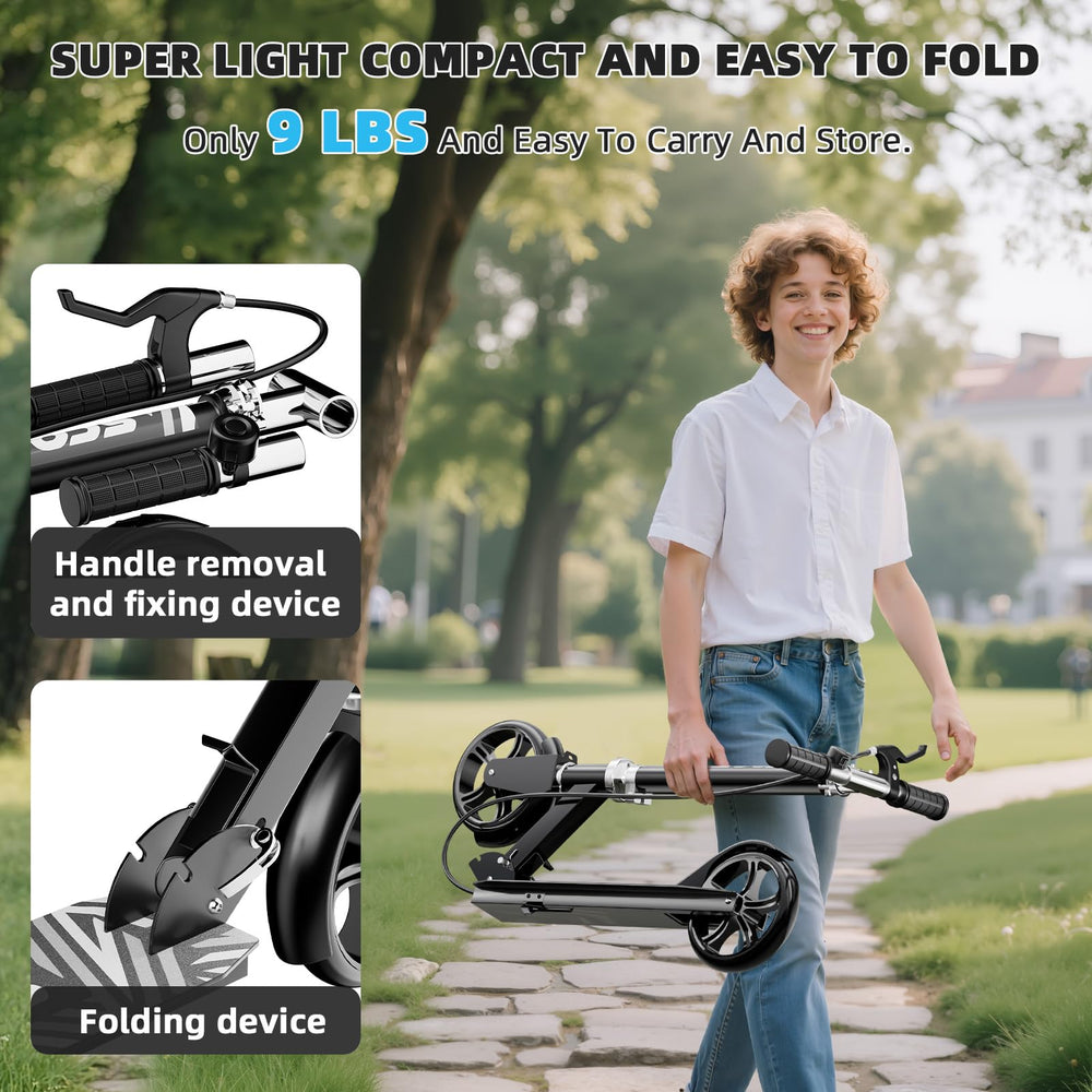 GRENYX patinete plegado compacto para transporte y ahorro de espacio
