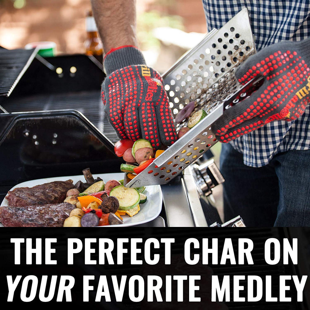 Grillaholics basket ready for dishwasher for fast, hassle-free cleanup