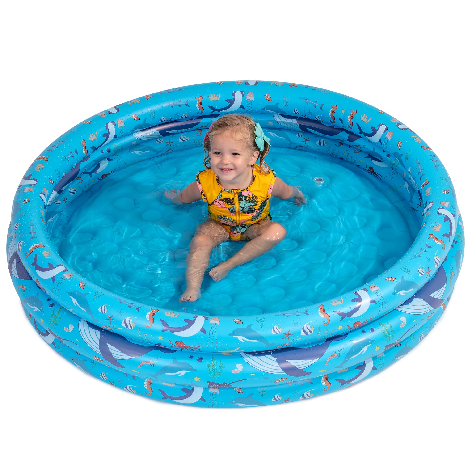 GRIP A POOL piscina instalada en balcón para uso urbano práctico