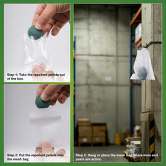 GRLEP pellets colocados en cocina protegiendo despensa de roedores