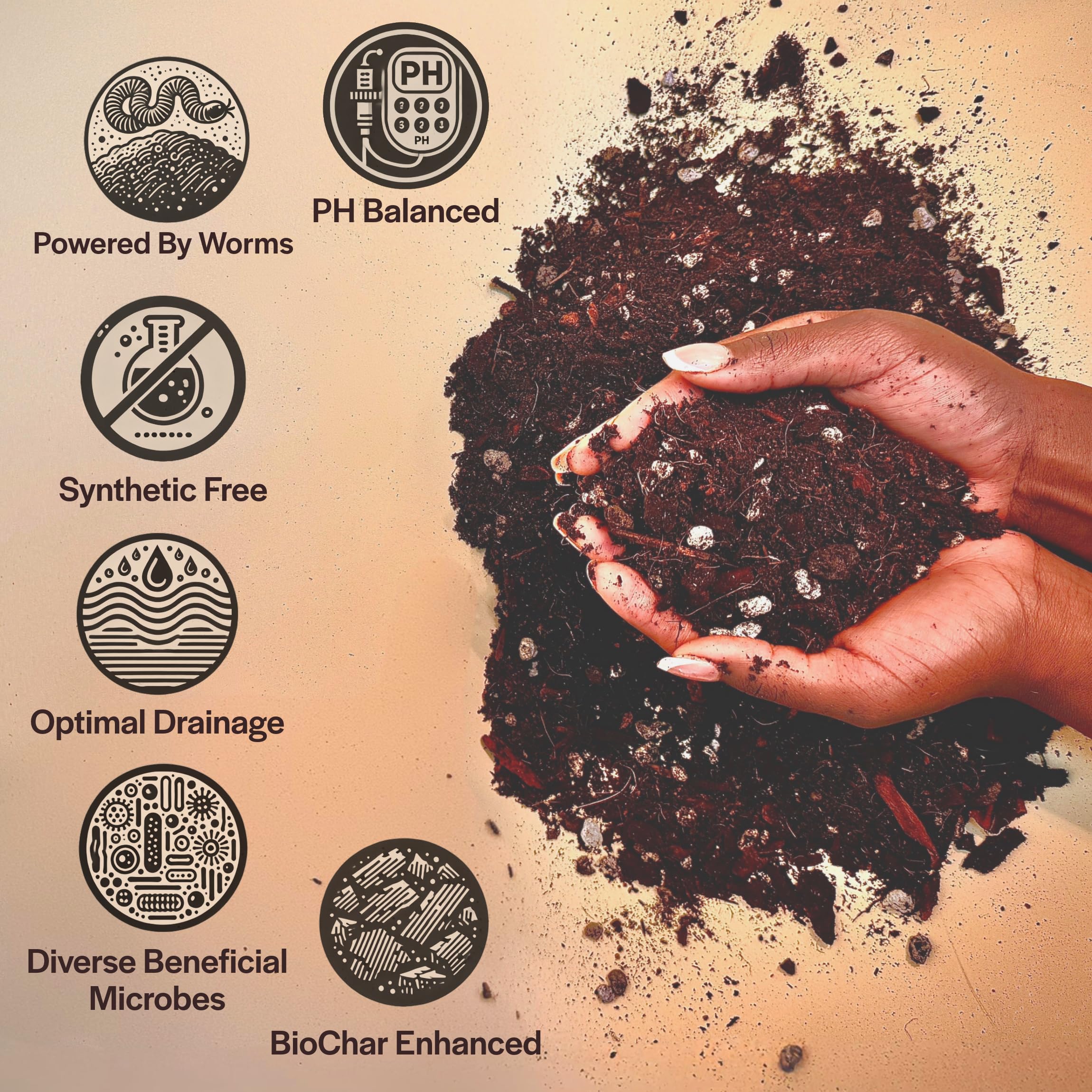 Grow Queen pumice and lava rock pieces improving aeration and water flow