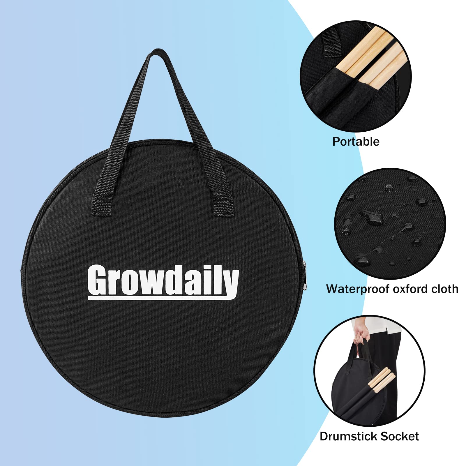 GrowDaily detalle del EVA antipatinado que reduce ruido y protege superficies