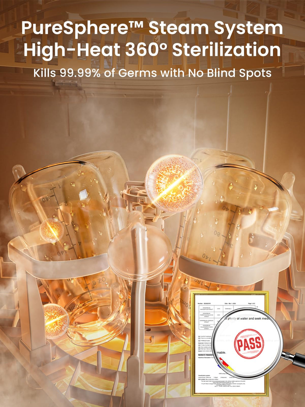 GROWNSY filtro HEPA visible para almacenamiento con aire purificado