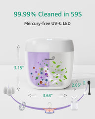 GROWNSY tapa usada en mano para sanitizar objetos rápidamente fuera de casa