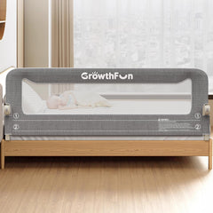 GrowthFun vista frontal del protector de cama mostrando su estructura estable
