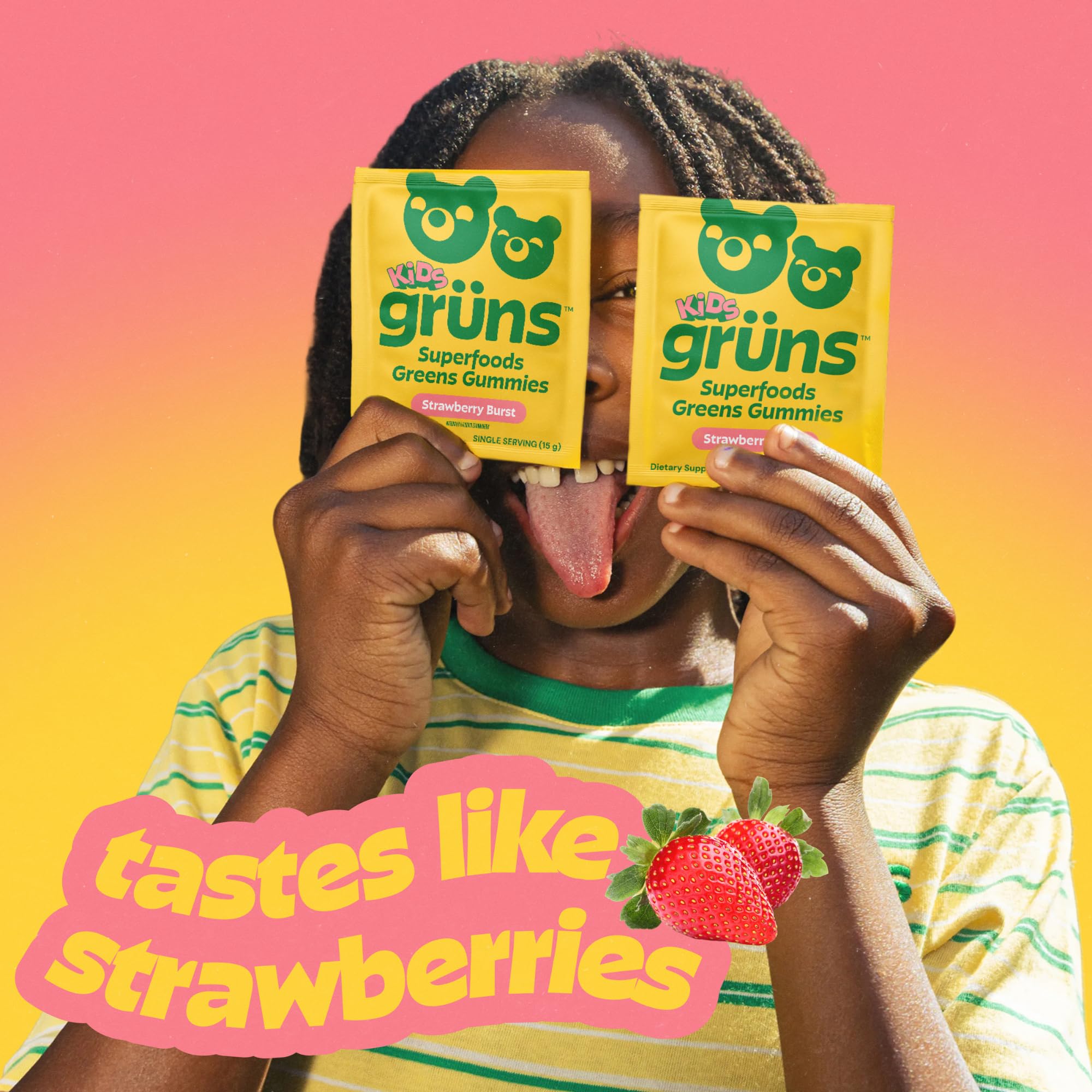 Grüns bottle top open showing sealed freshness and third-party tested quality