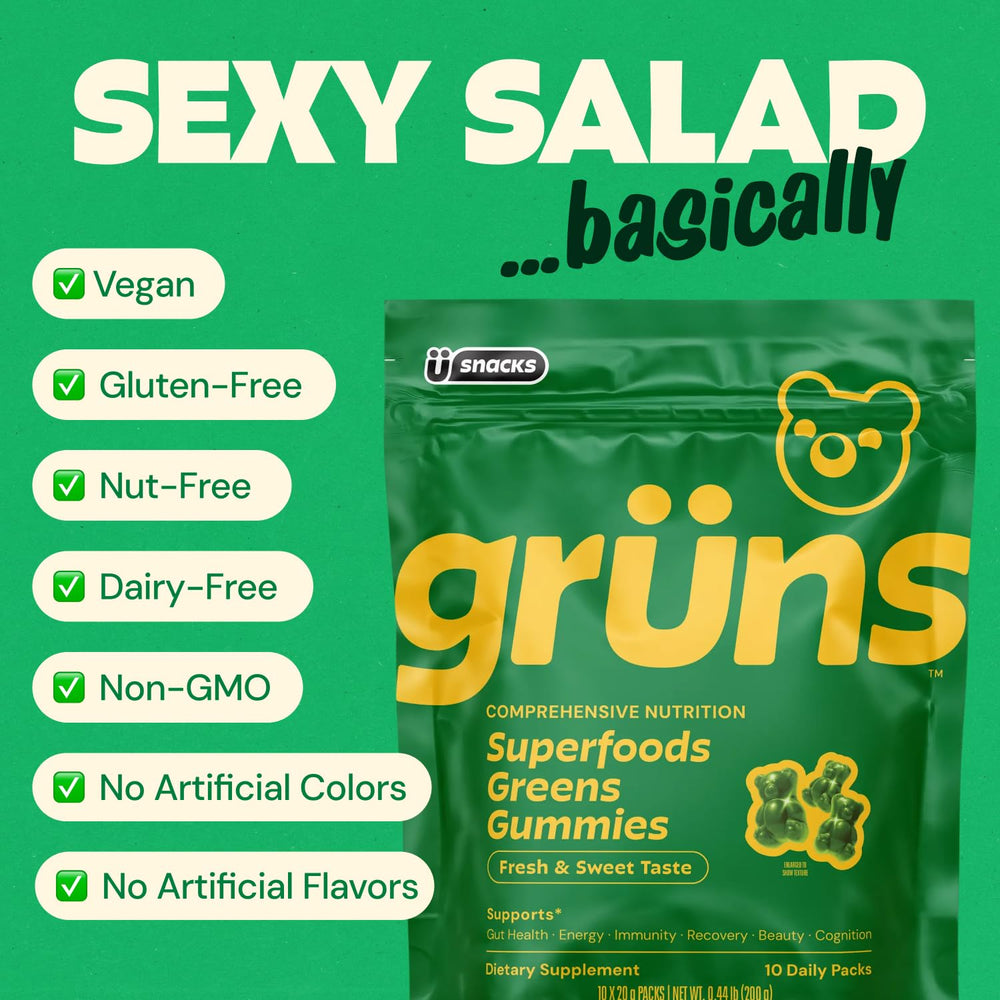 Grüns ingredientes frescos como frutas y verduras que nutren