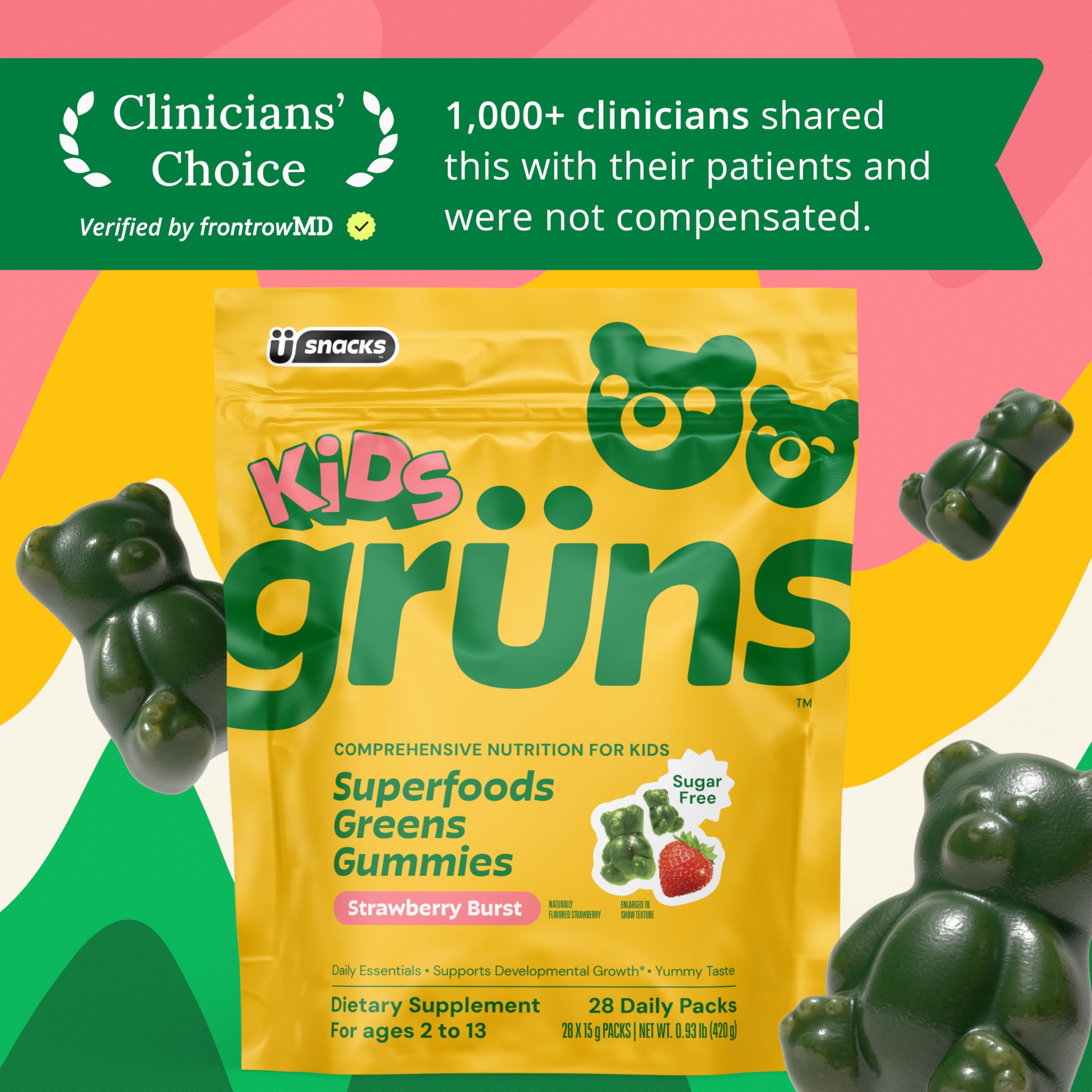 Grüns family enjoying gummy snack together demonstrating easy daily compliance